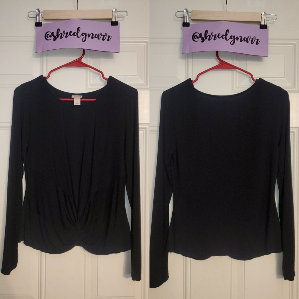 Long Sleeve Black Mossimo Top